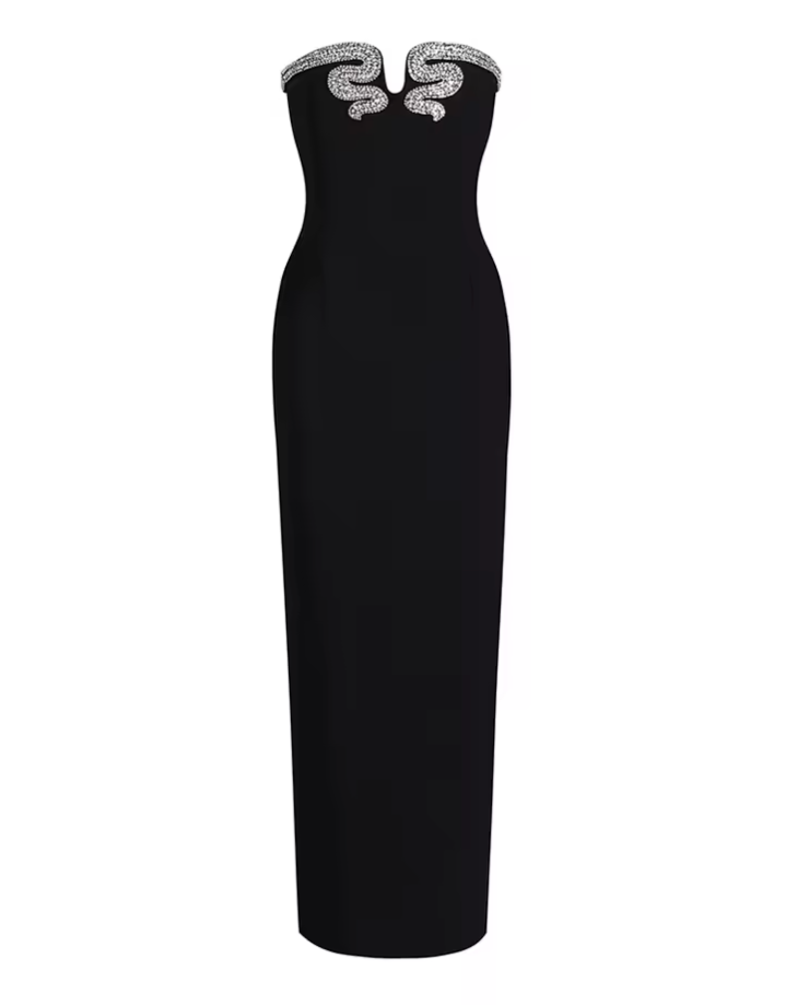 Vestido Longo Slim de Luxo - Cristina Diamond